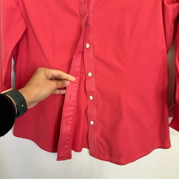 Talbots Women's Office Wear Button Down Shirt in Dusty Rose Pink sz 8P - Picture 6 of 9